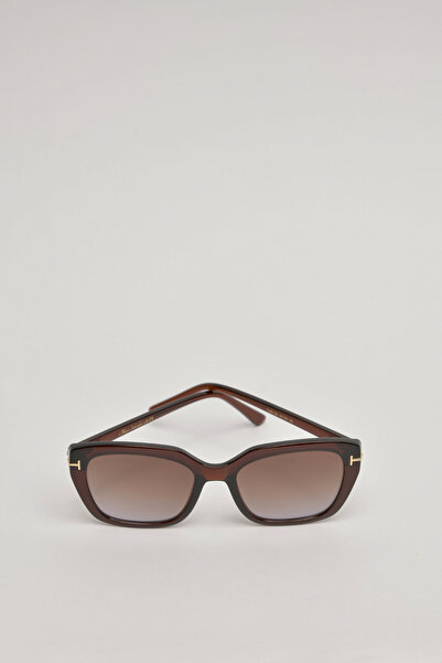 Marco Salvadori Şeffaf Kahve Gold Detaylı Cat Eye UV400 Kadın Güneş Gözlüğü