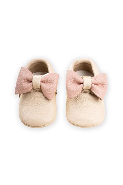 Cigit Leather baby shoes size 17-21 ecru powder