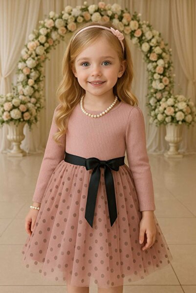 ÇOCUK GİYİM MERKEZİ KIZ ÇOCUK TÜTÜLÜ ELBİSE