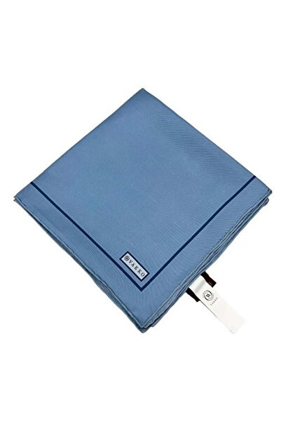 Vakko Прямий твіл шовковий шарф - Блакитний