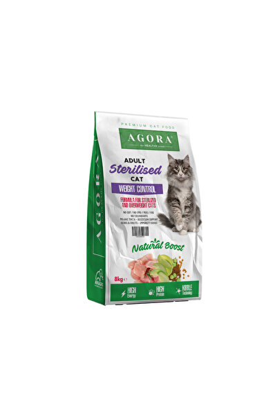 Agora CAT STERILIZED - Hrană completă pentru pisici sterilizate, cu suport ur...