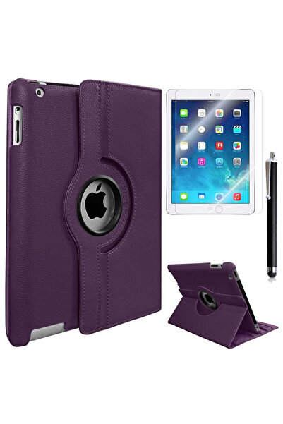 Fuchsia Apple iPad Mini 5 Rotatable Pu Leather Stand Case