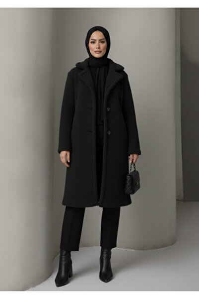 Aysan Moda Kışlık Kadın Teddy Uzun Mont