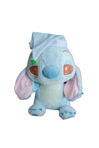 Stone Jucărie de pluș Stitch cu căciulă de dormit, Stone, 25 cm, albastră