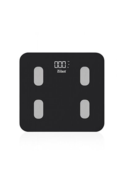 Zilan ZLN 8980 Body Scale, Tempered Glass, 180 kg, OkOk App, Black