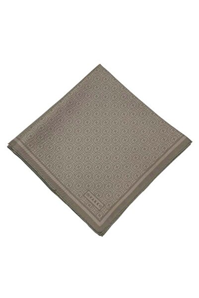 Vakko Twill Silk Scarf - New Monogram - Mink