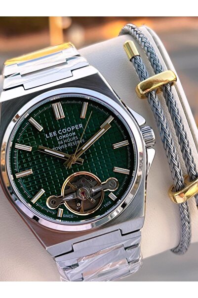 Lee Cooper Automatic Movement Prx Case Italian Bracelet Gift 5 Atm Men's Wristwatch Ot.L08229.370