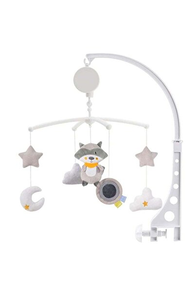 Arabest Baby Crib Toy Emotional Comfort Rotating Infant Bed Bell Rattle CartoonToys Toddler Toy Grey