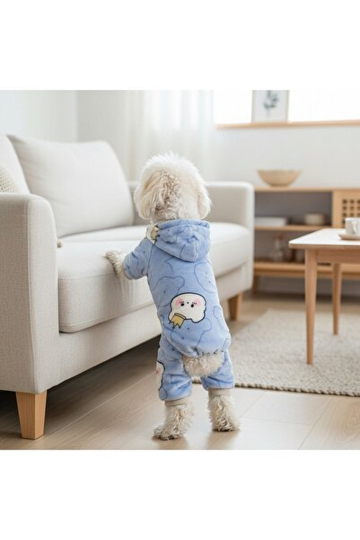 OEM Salopetă cocolino cu glugă, adorabilă, drăguță, pentru animale de compani...