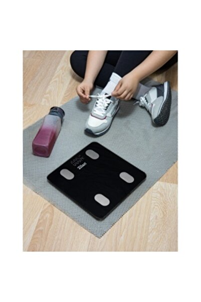 Zilan ZLN 8980 Body Scale, Tempered Glass, 180 kg, OkOk App, Black