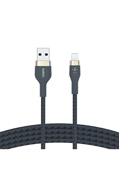 Belkin BoostCharge Pro Flex Braided USB-A to Lightning Cable (1M) - Blue