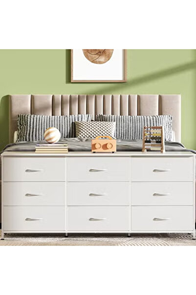 NKX 9-drawer large size TV model For inside Bed Home Bed Room White Color 63" inch