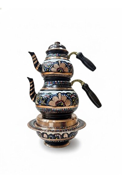 Erzincan İşleme Osmanlı Ocaklı Çaydanlık Takımı