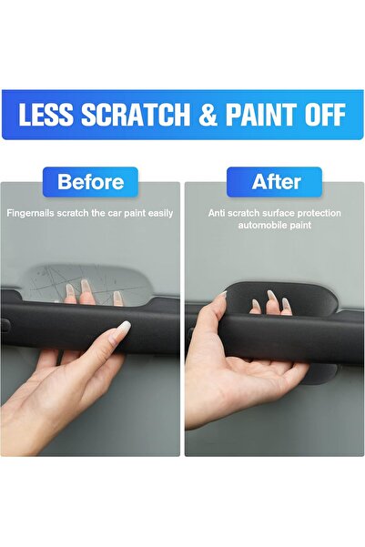 Generic LitMiRaCle Car Door Bowl Scratch Protector for Ford Bronco (2021-2023) - ABS, Black