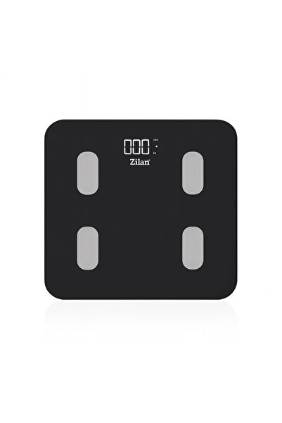 Zilan ZLN 8980 Body Scale, Tempered Glass, 180 kg, OkOk App, Black
