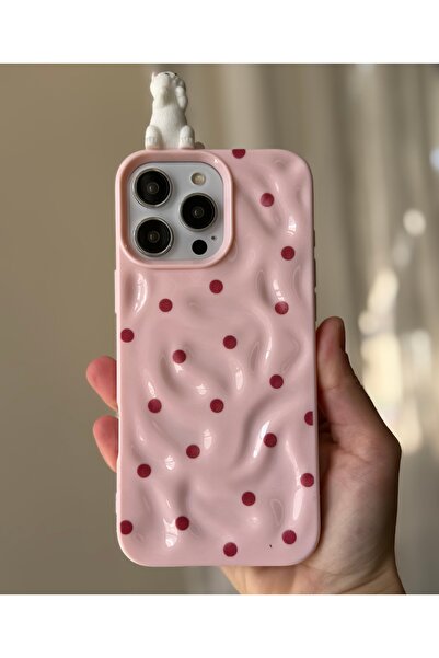 FİŞNEİLETİŞİM غطاء حماية مفصل ثلاثي الأبعاد على شكل كلب متوافق مع آيفون 15 بر...