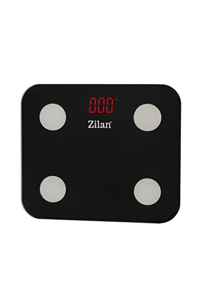 Zilan ZLN 9007 Body Scale, Tempered Glass, up to 180 kg, OkOk App, Black