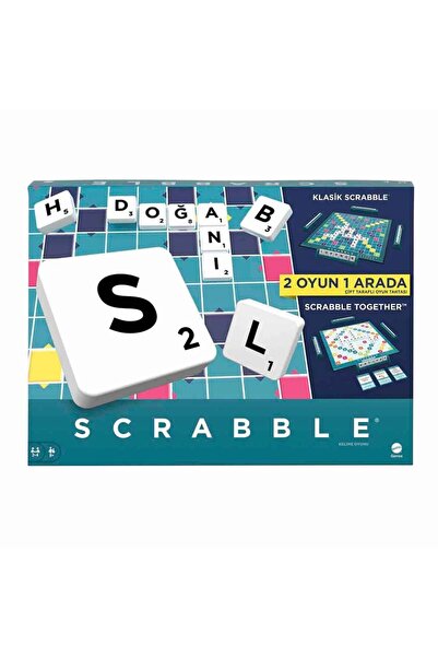 mattel Scrabble Orijinal İkisi Bir Arada Türkçe HXV98