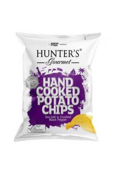 YABANEEZ رقائق البطاطس بملح البحر والفلفل الأسود (125 جرام) "هانترز جورميه"