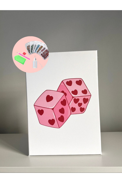 YADA Kalpli Zar - Rhinestone Kit, Diamond painting, Kristal Taş Yapıştırma 25x35 Kanvas