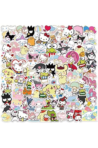 OEM Set de 100 de stickere anime, PVC, multicolore