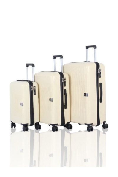 AVIATOR Unbreakable travel bag set – made of polypropylene – shock-resistant – consists of 3 bags in various sizes