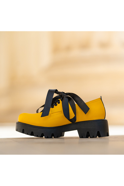 CONDUR by alexandru Women's Lace-Up Shoes Renate Yellow - 36