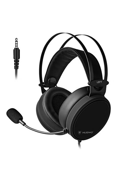 nubwo سماعات رأس سلكية للألعاب مع ميكروفون، تُغطي الأذن، لأجهزة PS4/PS5/XOne/...
