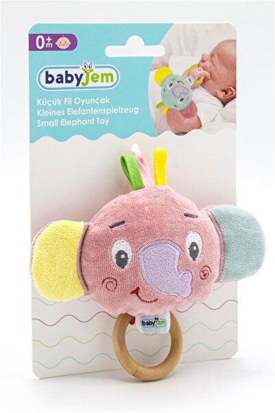 Babyjem Soft & Safe Elephant Toy for Baby - 0+ Months - Ideal for Baby Carriage and Stroller