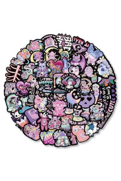 OEM Set de 50 de autocolante, impermeabile, multicolore