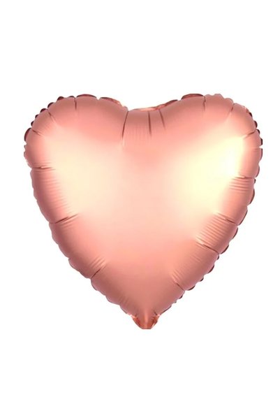 Noone بالون فويل على شكل قلب ذهبي وردي 45 سم، بالون رومانسي، حفل استقبال المولود، وعد، خطوبة، مستلزمات حفلات الذكرى السنوية