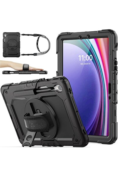 SEYMAC stock Case for Samsung Galaxy Tab S10 Lite / S10 FE / S9 / S9 FE (Black)