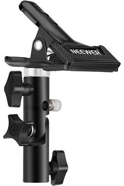 NEEWER حامل مشبك معدني متين للاستوديو مع ملحق حامل ضوء 5/8 بوصة للعاكس