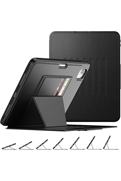 SEYMAC stock Case for iPad Air 5th/4th & iPad Pro 11, 10.9" Shockproof Smart Case, Black