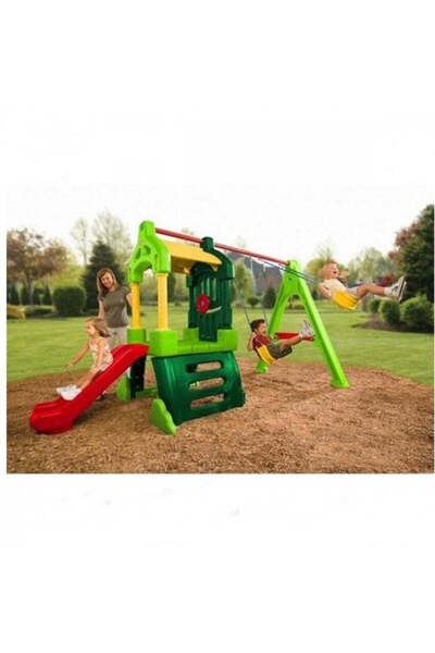 Little Tikes Play Area with Slide and Swing 'Clubhouse'