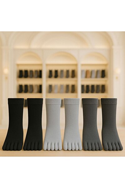 BY BNN Bamboo Washable 6-Pack Toe Socks (Helps Prevent Fungal Formation)