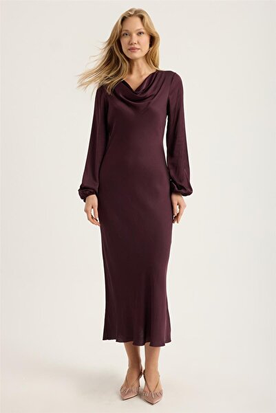 HomeStore Uzun Degaje Yaka Elbise