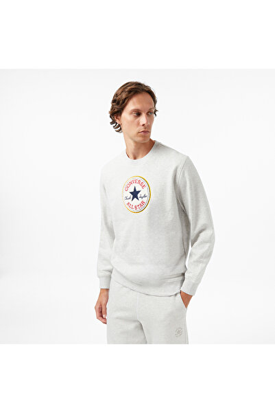 Converse Baskılı Erkek Gri Sweatshirt