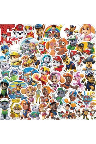 OEM Set de 49 de autocolante Patrula Cățelușilor, PVC, multicolore