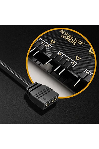 NALACAL ARGB Splitter Cable 10-Port 5V 3-Pin ARGB Fan Hub