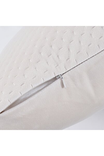 Livinova Lifestyle Cushion Covers Set of 2, 100% Polyester Velvet, 45x45 cm (Beige)