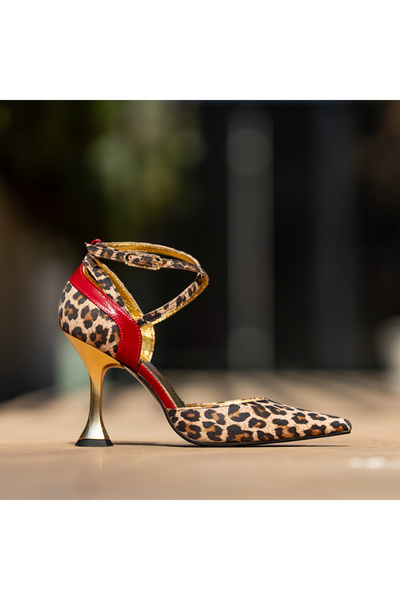 CONDUR by alexandru Pantofi Dama Toc Clepsidra Grace Red Sauvage - 35