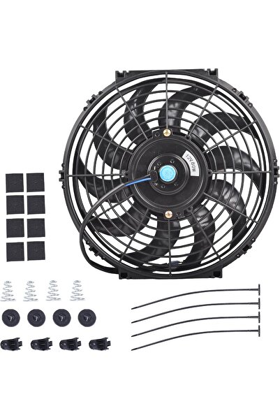 Generic مروحة تبريد كهربائية رفيعة GESEXI مقاس 12 بوصة تعمل بالدفع والسحب، 12...
