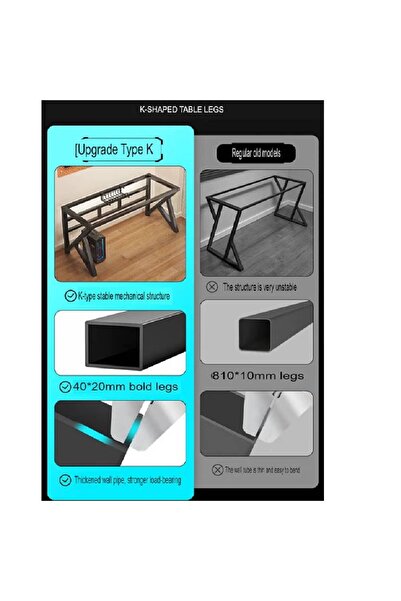 NKX Nordic Modern Home Office Workbench & Internet Gaming Station for Office and Home 80 CM