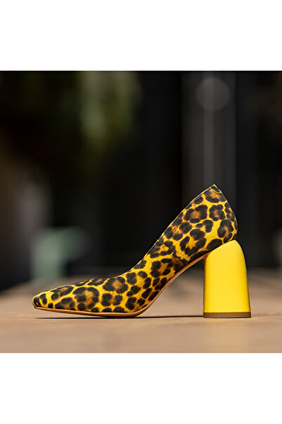 CONDUR by alexandru Women's Shoes with Thick Heels Eveline Yellow - 38