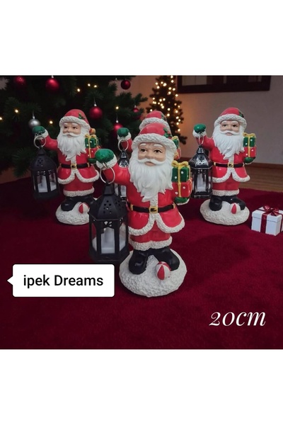 İPEK DREAMS Fenerli Noel Baba Masa süsü