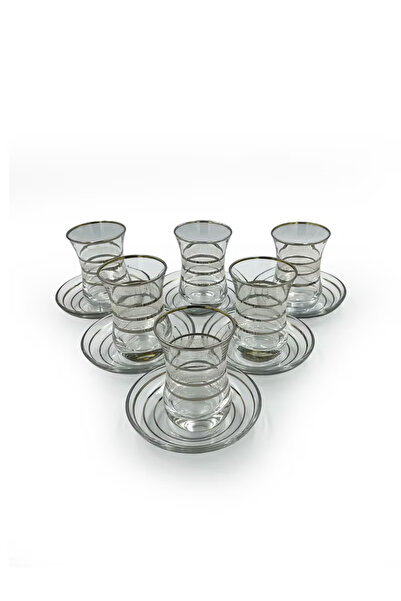 ACAR Luxury Turkish Tea Glass Set with Elegant Silver Details – 6 People | Made in Turkey