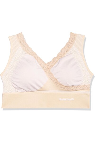 Sankom Patent Premium Pull-On Lace Bra - Full Coverage, Posture Correcting, Breathable
