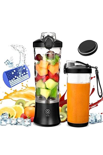 Gonice Portable Personal Size Blender - 21oz USB Rechargeable 2000mAh, 6 Blades