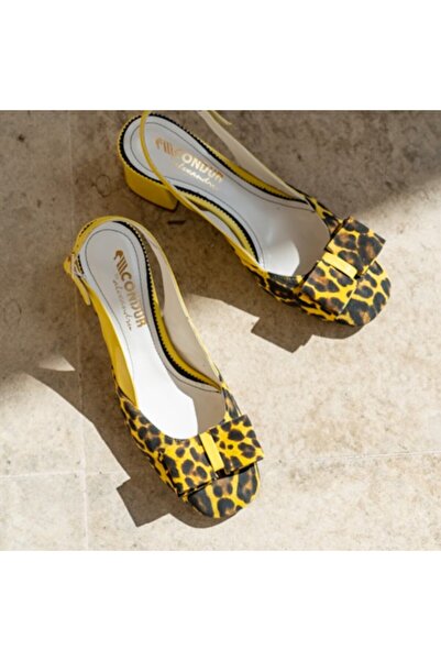 CONDUR by alexandru Women's Sandals Made of Natural Leather Joy Yellow - 36